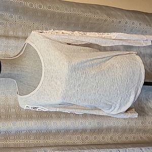 Sweater with crochet arms size Medium